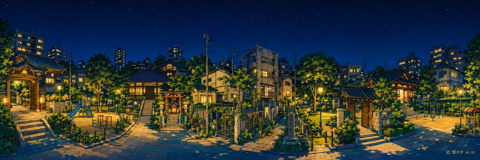 安保坂のイラスト