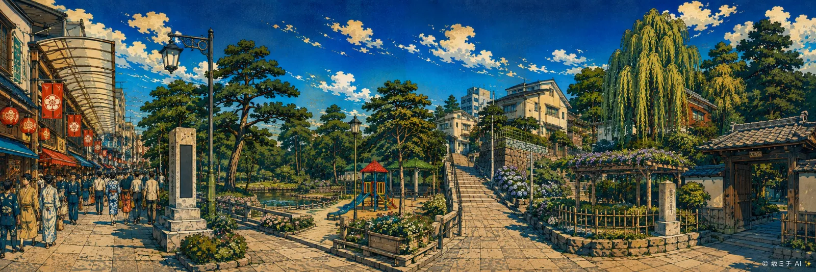 安養寺坂のイラスト