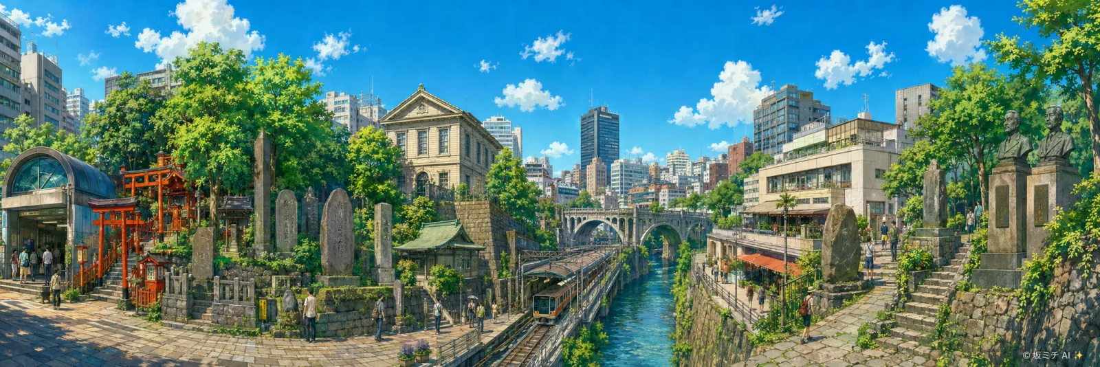 池田坂のイラスト