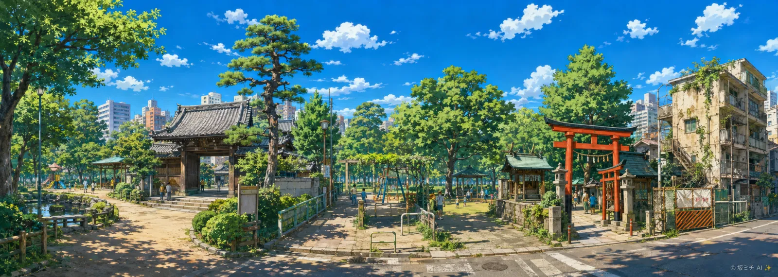 かめわり坂のイラスト