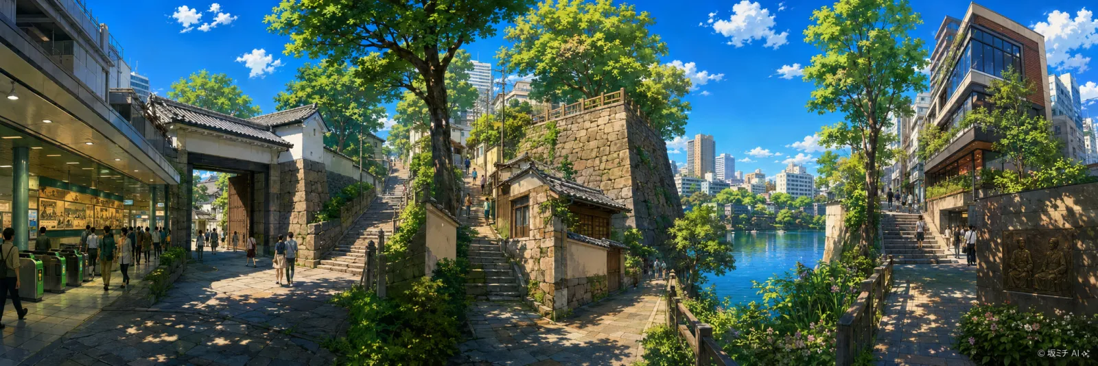 帯坂のイラスト