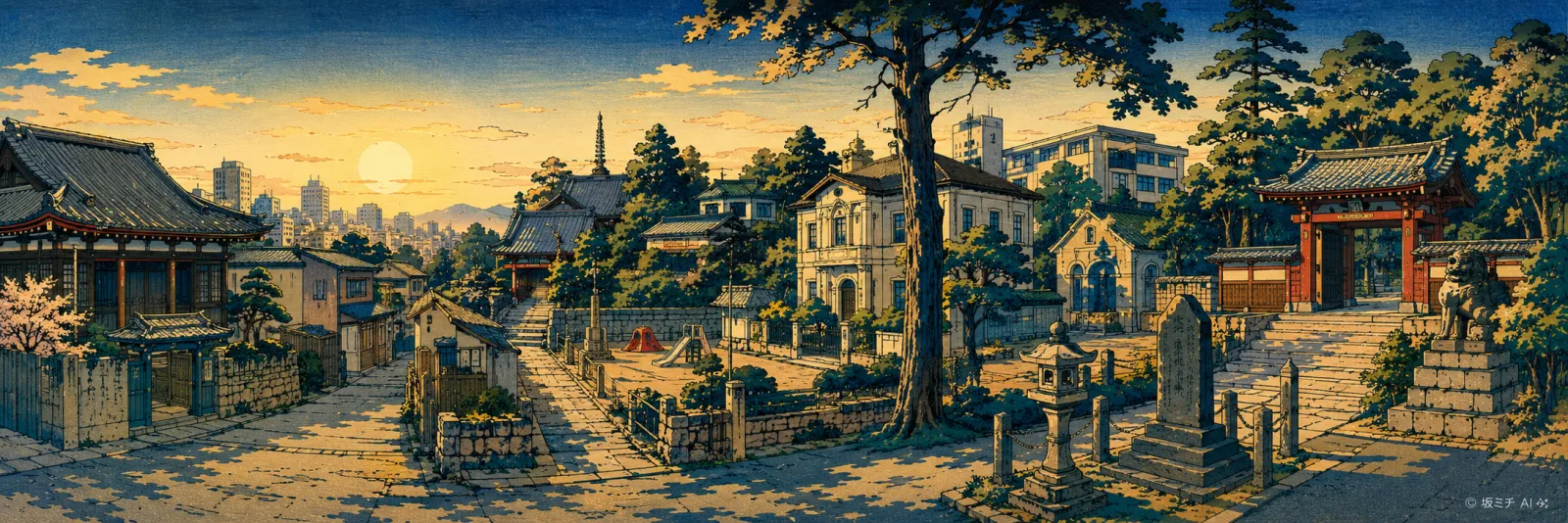 御厩谷坂のイラスト