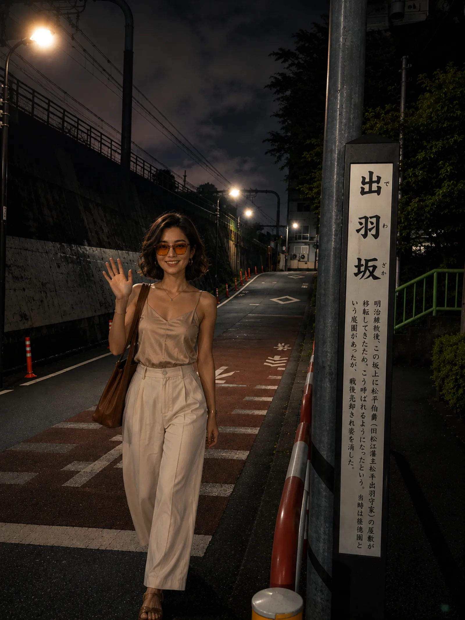 出羽坂・坂上からの写真